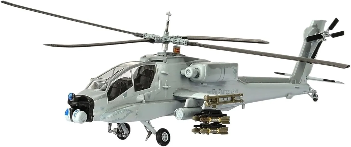 Model Plane for 1/72 Scale Model: American Apache AH64A Armed Attack Helicopter, Plastic Model Airplane Alloy Airplane Alloy Airplane Model
