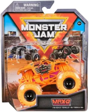 Monster Jam 2024 Official 1:64 Diecast Truck Series 39 Max-D Over Charged