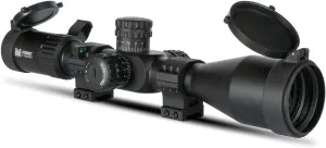 Monstrum Hornet 4-16x50 FFP Rifle Scope | Includes Zero Stop, Scope Level, and Detachable Sunshade