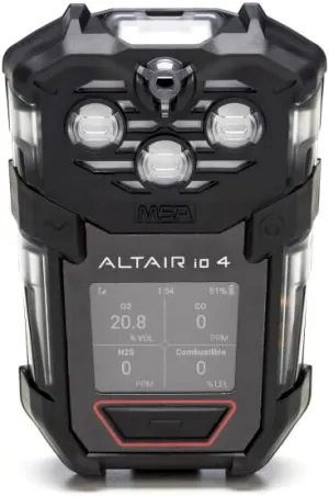 MSA 10245598 MSA ALTAIR io 4 Portable LTE Cellular Gas Detector [LEL, O2, Co, H2S], Portable Gas Monitor, Durable, Handheld, UL/CSA Approval, Includes Instrument and Charger Only