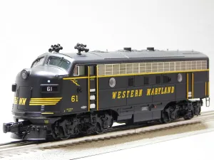 MTH PREMIER WESTERN MARYLAND F-7A DIESEL ENGINE #61 O GAUGE 20-21803-1, 20-21808-1