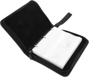 Multiple Pocket Card Binder Zipper Closure Trading Cards Sleeves Organizer Collector Compact Case