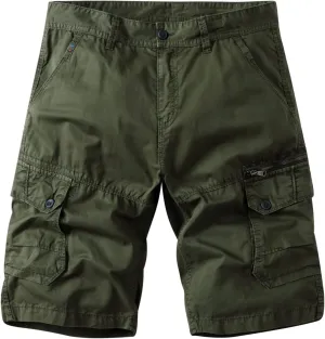Muscularfit Big and Tall Cargo Shorts for Men 2024 Fashion Multi Pocket Summer Beach Shorts Casual Tooling Shorts Outdoor