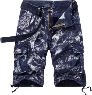Muscularfit Cargo Shorts for Men 2023 Regular and Big & Tall Camo Multi Pockets Tooling Shorts Fashion Outdoor Work Shorts