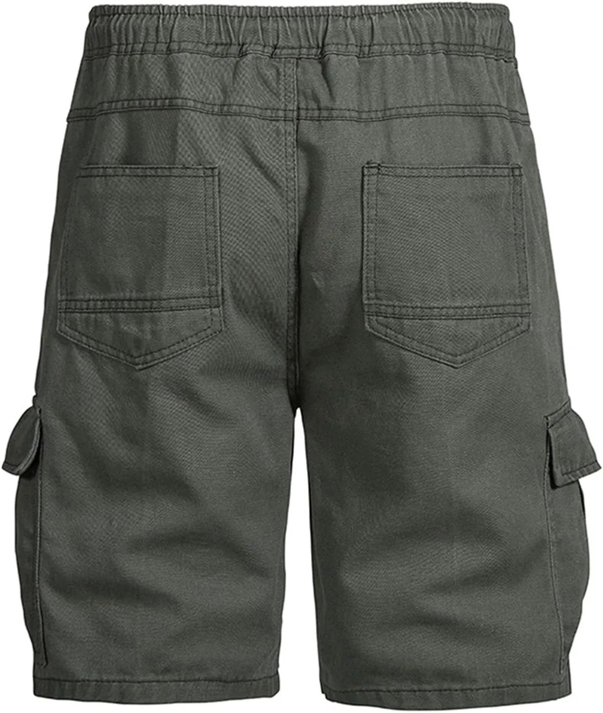 Muscularfit Cargo Shorts for Men 2024 Trendy Cotton Multi Pocket Tooling Shorts Casual Elastic Waist Drawstring Sport Shorts