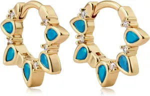 MYEARS Women Earrings Gold Huggie Hoop 14K Gold Plated Small Simple Hypoallergenic Everyday Jewelry