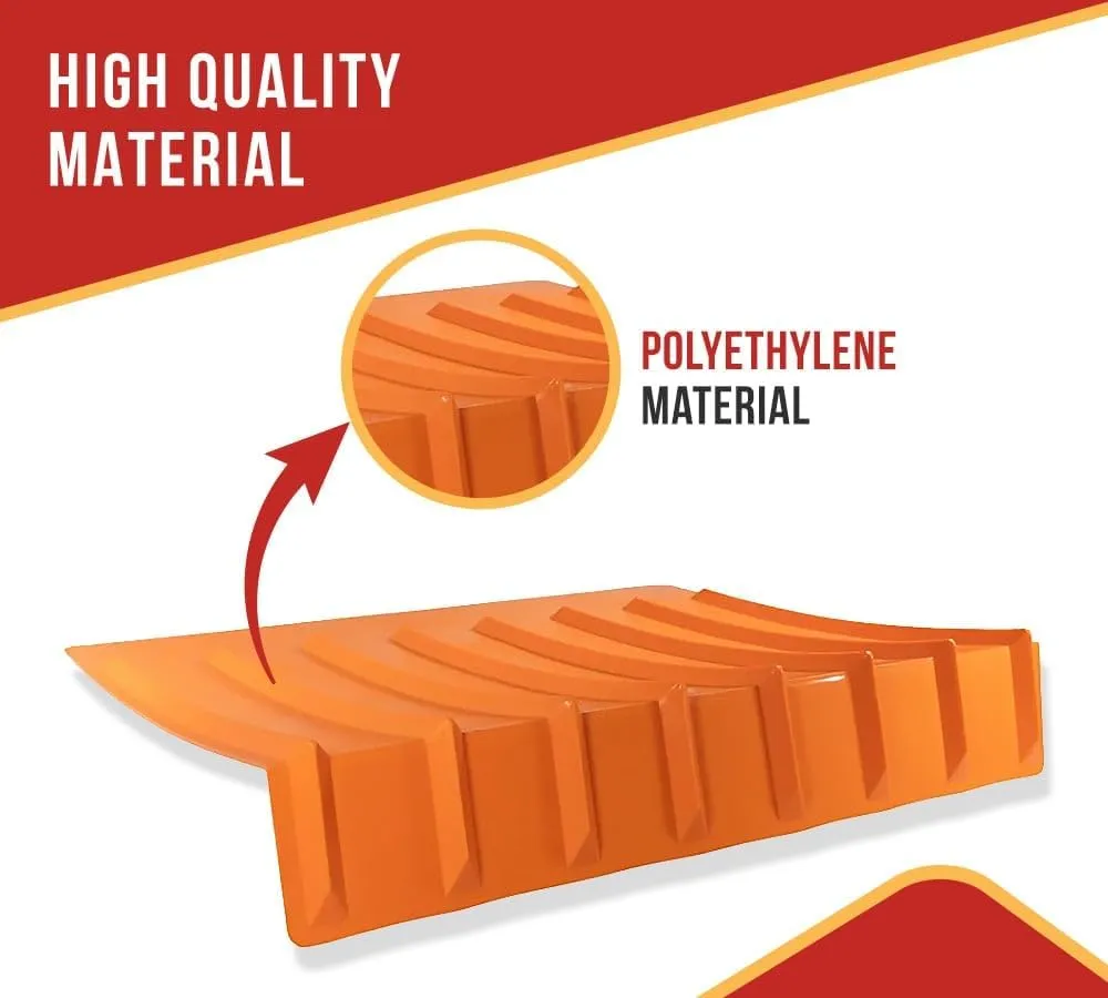 Mytee Products 9"x48"x36" (Drop) Brick Guard V Shaped Corner Protector - Orange Edge Guard - Weather & Abrassion Resistant - Fit Upto 7 Straps of 4"