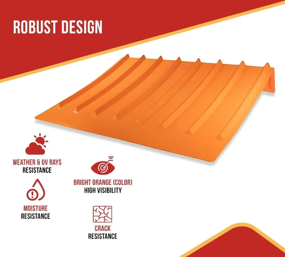 Mytee Products 9"x48"x36" (Drop) Brick Guard V Shaped Corner Protector - Orange Edge Guard - Weather & Abrassion Resistant - Fit Upto 7 Straps of 4"