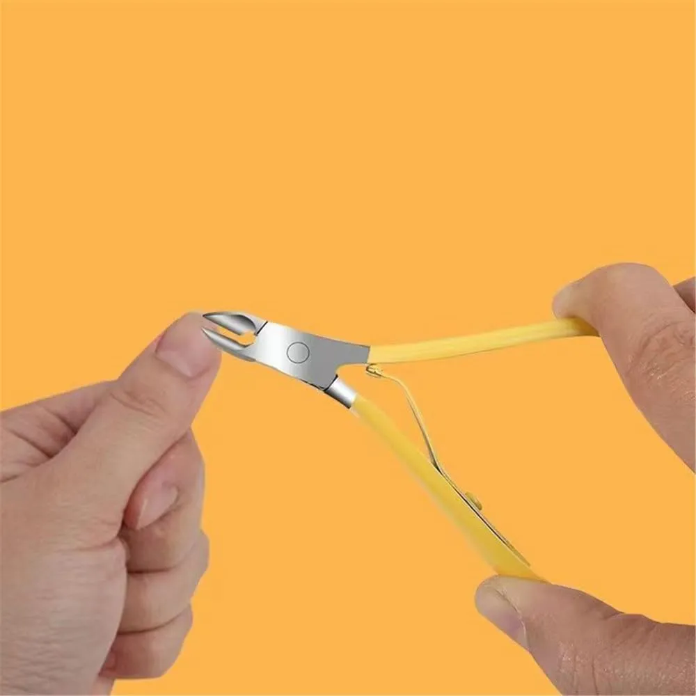 Nail clipper set, household, men and women's portable nail clippers, specialized eagle nose pliers for treating paronychia,Yellow 8,piece set