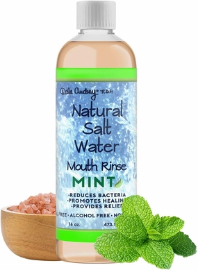 Natural Saltwater Mouth Rinse with Quick Sonic Electric Toothbrush for Adults | Himalayan Pink Salt Water Oral Rinse for Teeth | Smart Rechargeable Battery Powered Toothbrush for Deep Cleaning