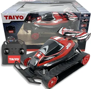 Nature Bound Landshark 1:16 Scale All Terrain RC Car, 4WD Electric Vehicle with 2.4 GHz Remote Control, Includes Controller and Rechargeable Battery, Red