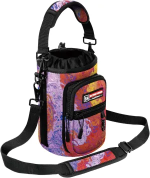 NATURE PIONEOR Water Bottle Holder with Strap,Water Bottle Carrier Bag Sling Sleeve with Adjustable Shoulder Strap & Handle and Large Phone Pocket for Walking,Hiking,Travelling for 25oz/32oz/40oz/64oz