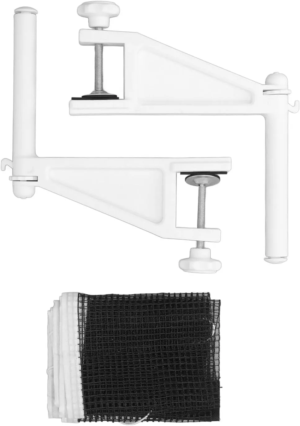 Net With Clamps, Folding Adjustable Portable Table Tennis Net and Post Set Net With Screw On Clamp for Indoor Outdoor