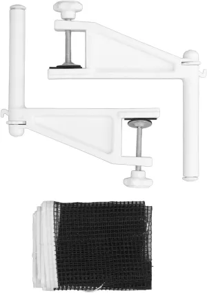 Net With Clamps, Folding Adjustable Portable Table Tennis Net and Post Set Net With Screw On Clamp for Indoor Outdoor