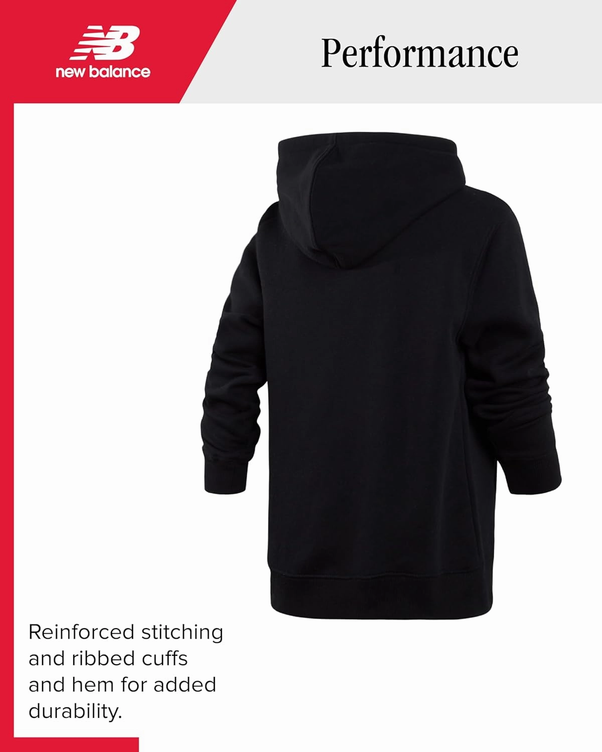New Balance Boys' Sweatshirt Basketball Active Fleece Pullover Hoodie (Size 4-20)