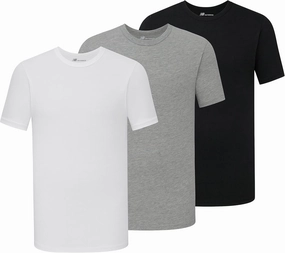 New Balance Men's Cotton Performance Crew Neck Undershirts (3 Pack)