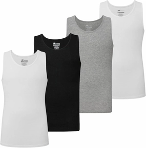 New Balance Men's Cotton Performance Rib Sleeveless Tank Top Undershirt (3 Pack Or 4 Pack)