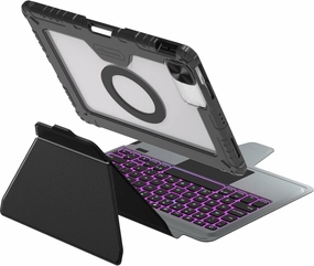 Nillkin for iPad Air 11 Inch Case with Keyboard(M2,2024), Magic-Style Backlit Keyboard Case with Camera Cover and Multi-Touch Trackpad, for iPad Pro 11(4th/3rd/2nd/1st Gen) for IPad Air 4th/5th Gen