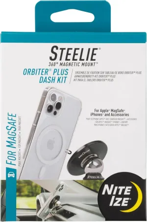 Nite Ize Steelie Orbiter Plus Dash Mount - Magnetic Phone Mount for Car Dashboards - Car Dashboard & Cell Phone Accessories - Neodymium Magnets