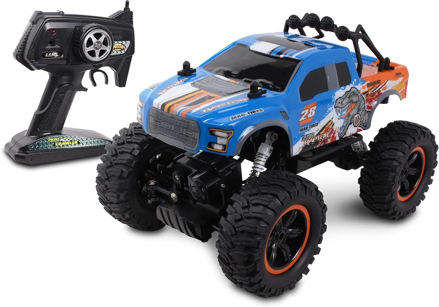 NKOK Mean Machine 4x4 Offroad Rock Crawler 2.4GHz 1/14 Scale R/C (RTR) Ford F-150 Raptor Multicolored