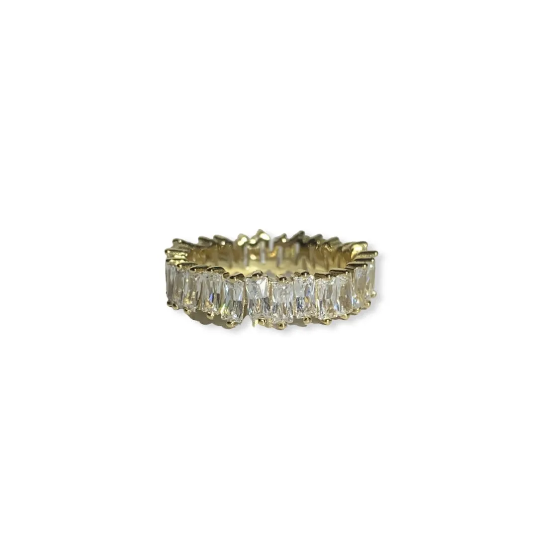Noelia Zig Zag Baguette Ring