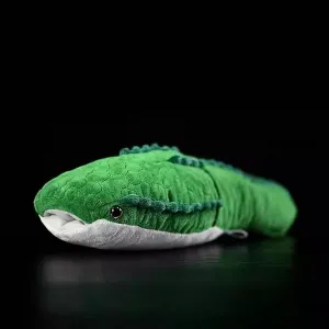Nohito 18.1'' Lifelike Ostracoderm Stuffed Animal Realistic Ancient Organism Plush Toy Soft Stuffed Green Fish Plushie Pillow Doll