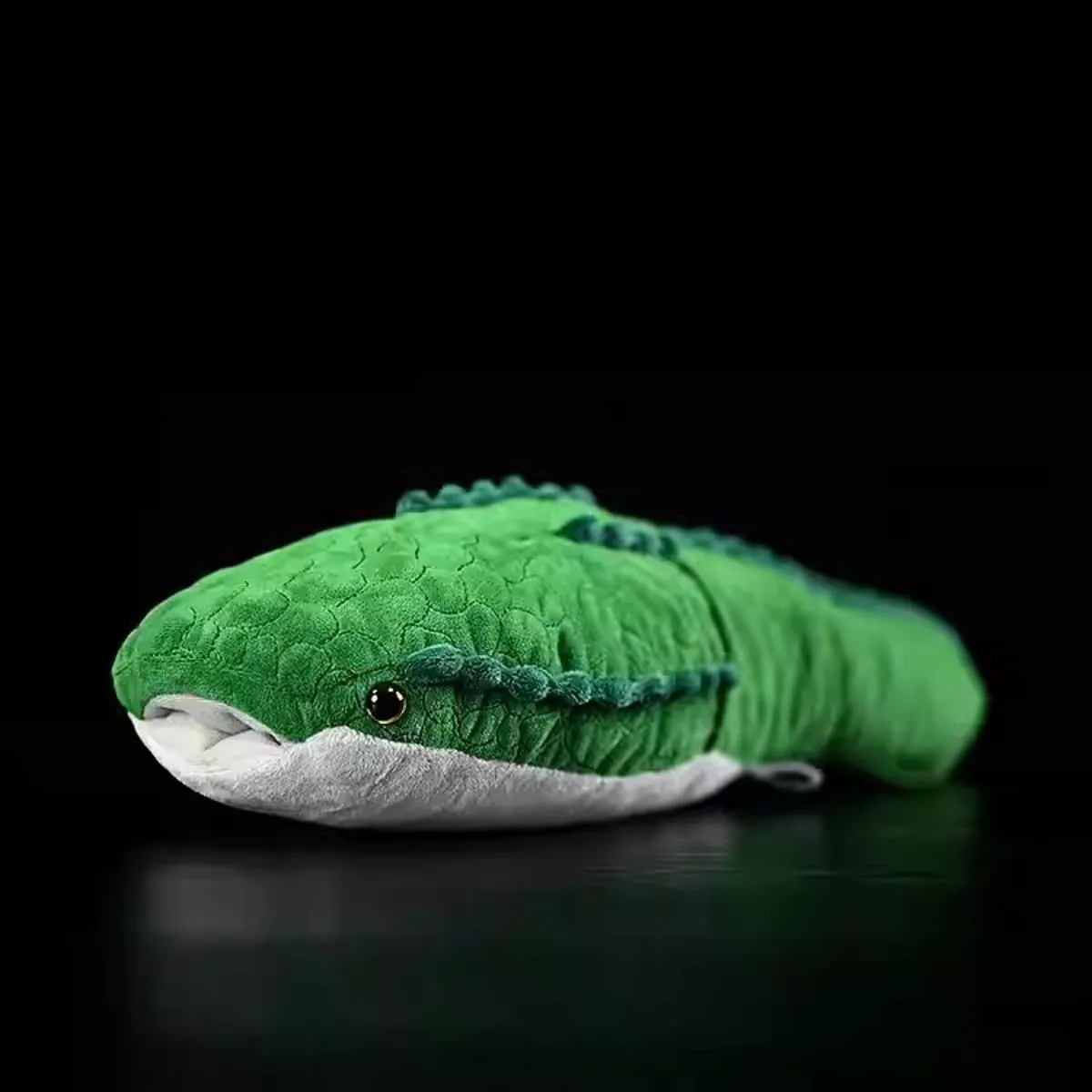 Nohito 18.1'' Lifelike Ostracoderm Stuffed Animal Realistic Ancient Organism Plush Toy Soft Stuffed Green Fish Plushie Pillow Doll