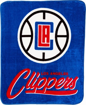 Northwest NBA Los Angeles Clippers Unisex-Adult Raschel Throw Blanket, 50" x 60", Signature