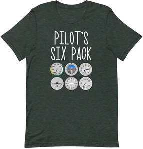 Novelty Military Aviation Aircraft Tee Shirt | Funny Airplane Pilot's Pack