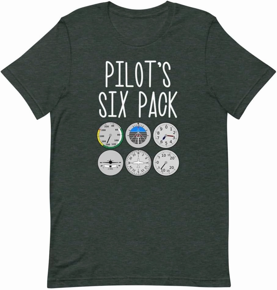 Novelty Military Aviation Aircraft Tee Shirt | Funny Airplane Pilot's Pack