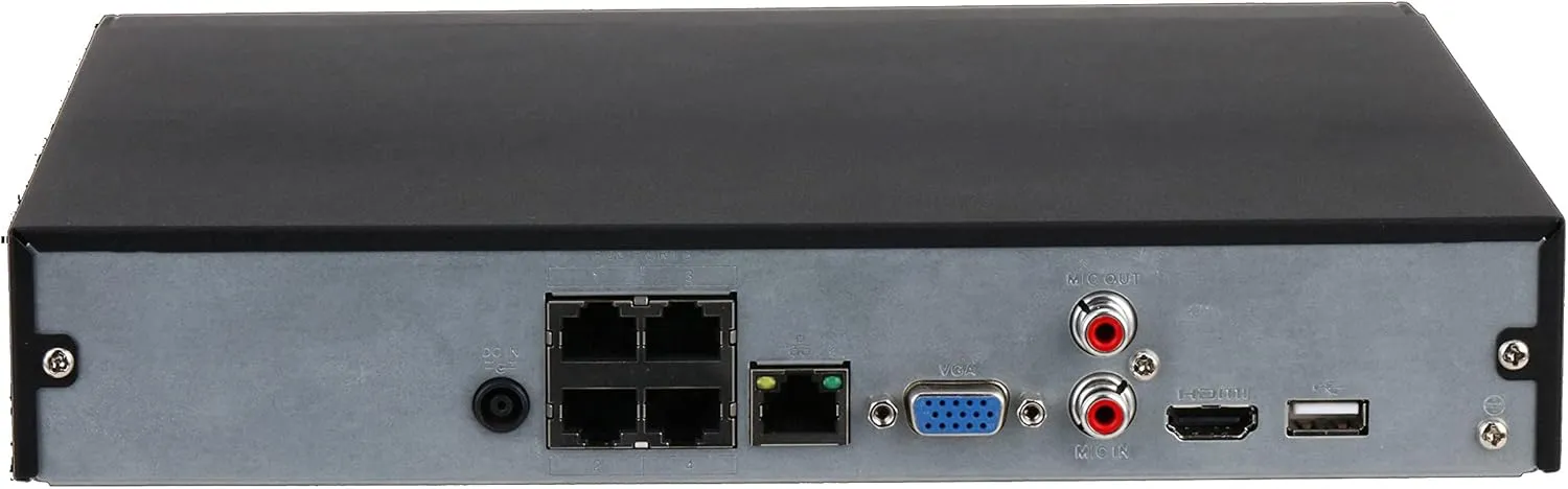 OEM NVR4104HS-P-4KS2/L 4CH 4POE 4K AI Lite Compact 1U NVR for Dahua, 1HDD 4 Channel Network Video Recorder (HDD Not Included)