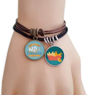 OFFbb-USA Logo No Tobacco Day Bracelet Rope Chips Wristband