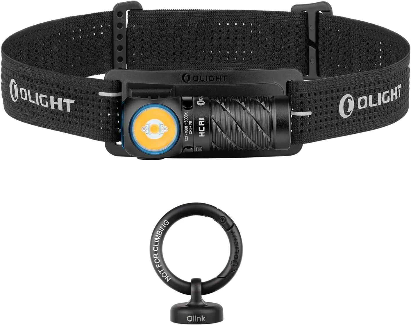 OLIGHT Perun 3 Mini Rechargeable Headlamp Flashlight Bundle OLINK Portable Magnetic Hook Compatible with Flashlights