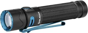 OLIGHT Warrior Mini2 1750 Lumens Rechargeable Tactical Flashlight with Dual Switch and Proximity Sensor, High Performance LED Light for EDC, Outdoor, Camping and Emergency (Black)