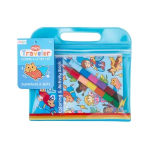 OOLY - Mini Traveler Coloring   Activity Kit - Superkids & Pets
