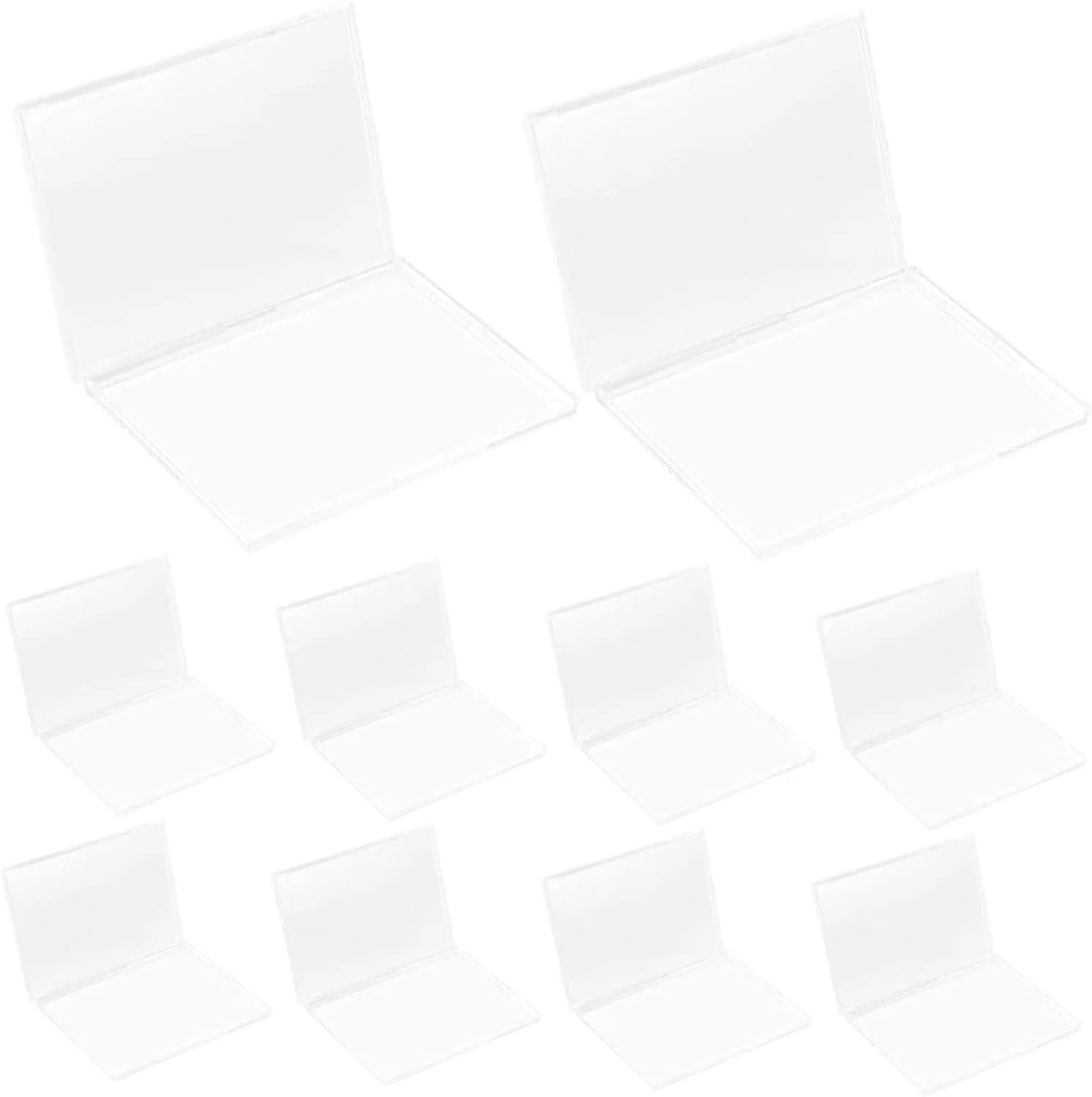 Operitacx 30pcs Acrylic Card Protector Sleeves Decorative Card Display Cases Photocard Holder for Game Reusable Compact Design for Easy Organization