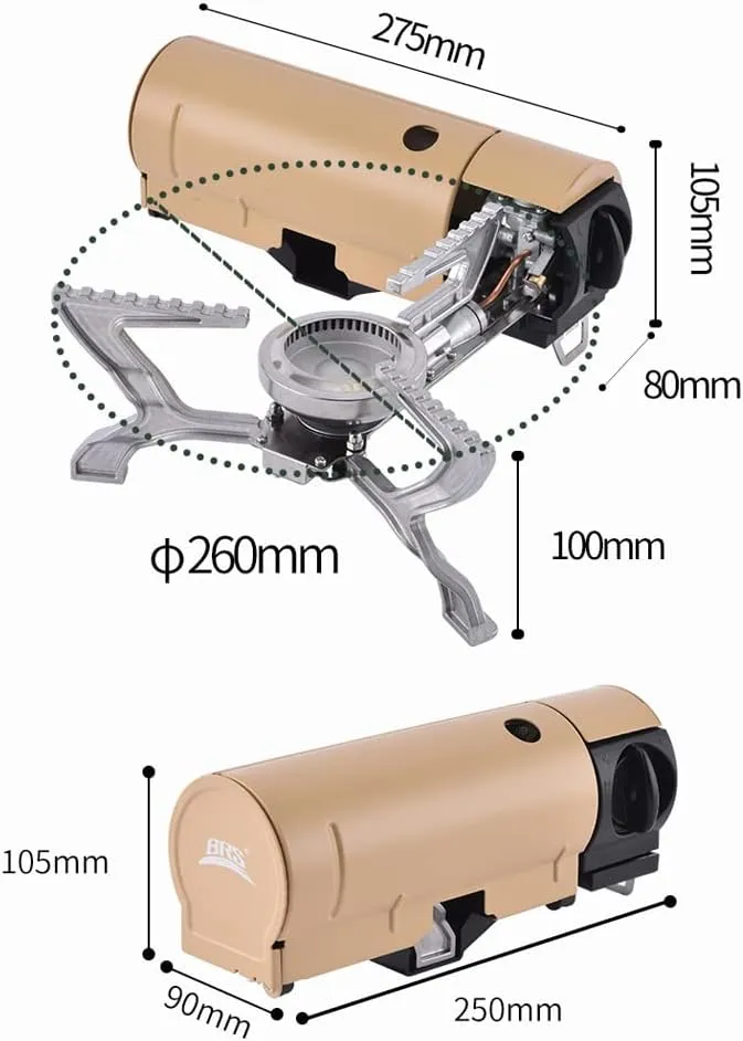 Outdoor Camping Stove and Heat Plate Portable Camping Hiking Gas Burner Outdoor Backpacking Camp Cooker