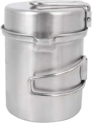 Outdoor Dining Set Outdoor Cookware Set,Portable Stainless Steel Cooking Pot for Camping,Hiking