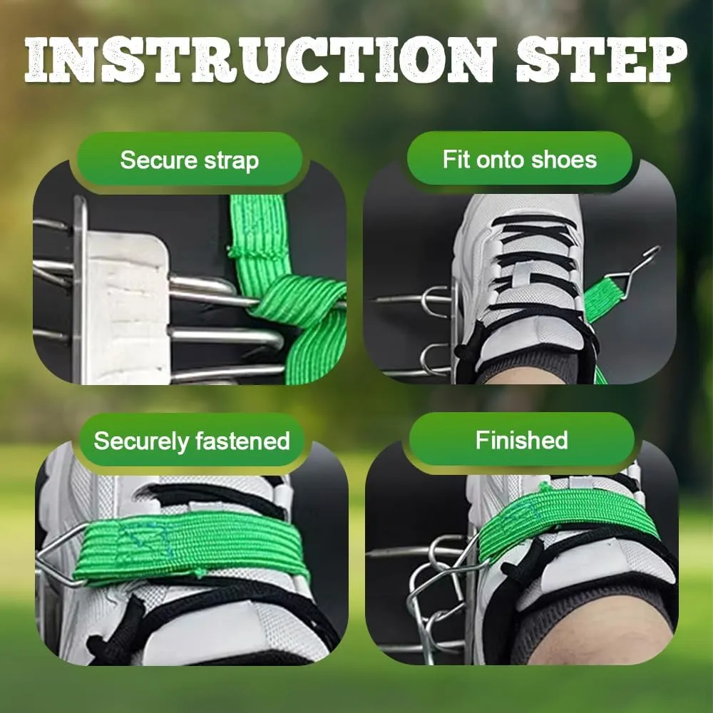 Outdoor Tree-Climbing Anti-Slip Cat Claw Shoes Set, 2025 Upgrade Tree Climbing Spikes, Portable Tree Climbings Gear for Tree Work