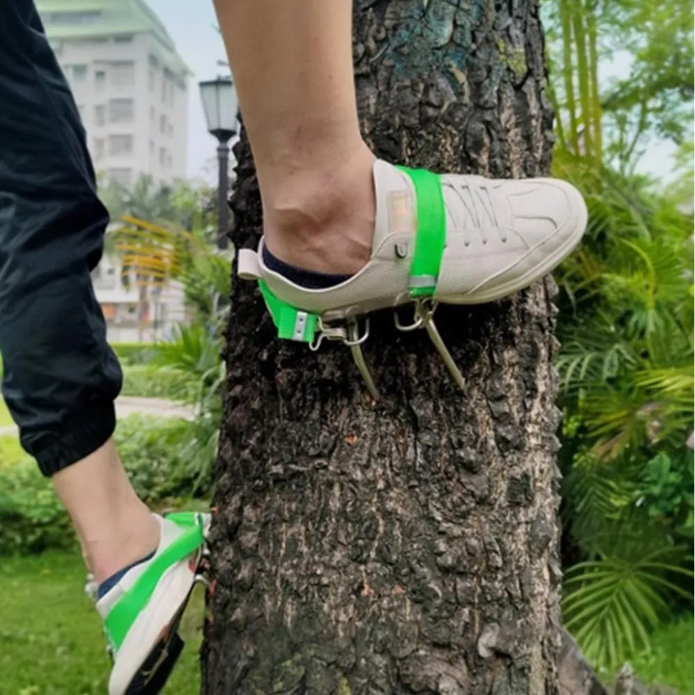 Outdoor Tree-Climbing Anti-Slip Cat Claw Shoes Set, 2025 Upgrade Tree Climbing Spikes, Portable Tree Climbings Gear for Tree Work