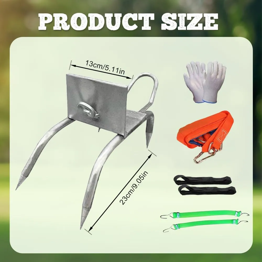 Outdoor Tree-Climbing Anti-Slip Cat Claw Shoes Set, 2025 Upgrade Tree Climbing Spikes, Portable Tree Climbings Gear for Tree Work