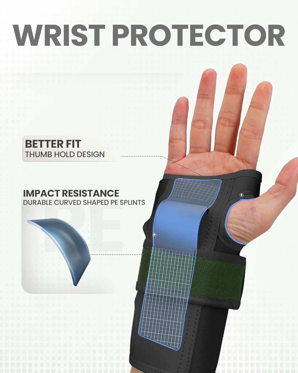 OutdoorMaster Adult Knee and Elbow Pads Set - Skate Protective Gear with Wrist Guards - Adult & Youth - Green, M - [6pcs]