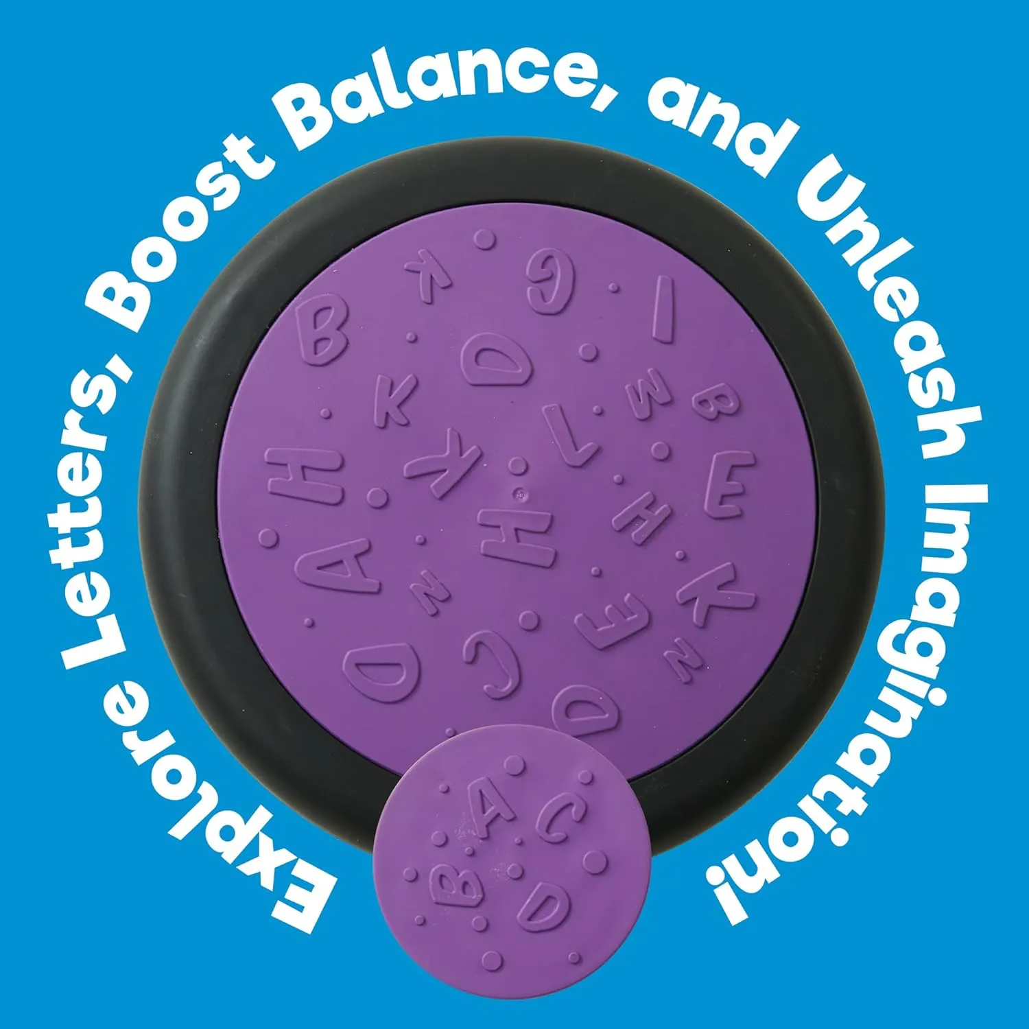 Pack of 6 Sensory Stepping Stones for Kids | Autism-Friendly Balance Stones | Non-Slip Indoor & Outdoor Activity Toy for Kids | Textured Educational Play Set | Age 3 
