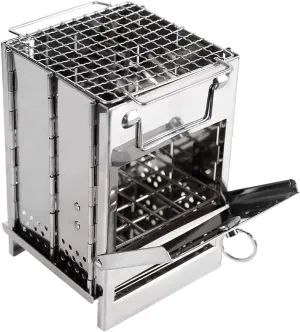 Packpacking Stove Survival Wood Stove Wood Burning Portable Stove Foldable