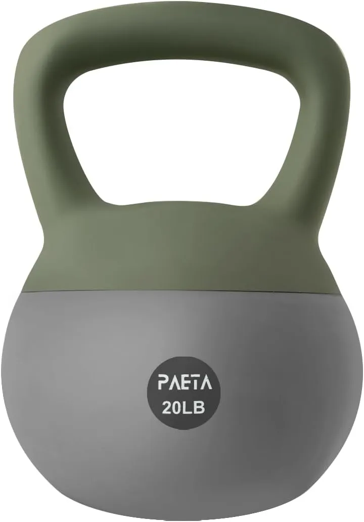 PAETA Soft Kettlebell for Home Fitness – Anti-Slip Grip & Wide Handle Design,Soft Kettlebell set, Gentle Floor-Friendly Impact – 10lbs, 15lbs, 20lbs, for Home Functional Training