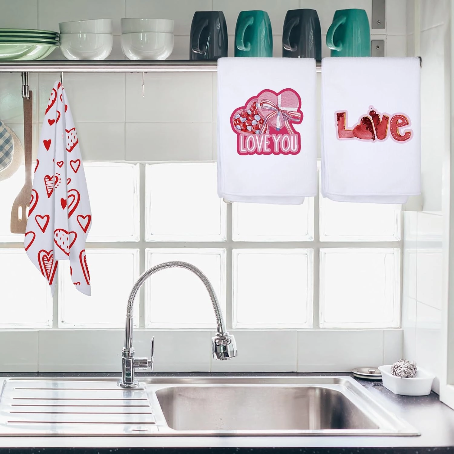 Patelai Sublimation Dishtowel Absorbent Multi Purpose Kitchen Dish Towels Blank DIY Dishcloth Bathroom Towel for Kitchen Home,16 x 24 Inch(16 Count)