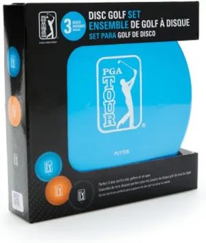 PGA TOUR 3 Disc Golf Starter Set, Disc Golf Accessories, Multi-colored, One Size