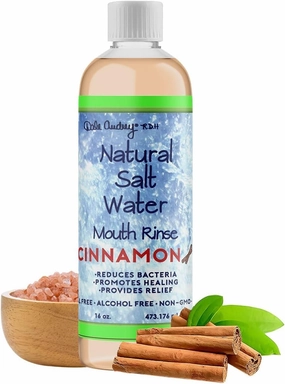 Pink Himalayan Salt Water Mouth Rinse with Quick Sonic Electric Toothbrush for Adults | Natural Mouthwash for Gums & Fresh Breath | Smart Rechargeable Battery Powered Toothbrush, 16 FL Oz (Bottle)