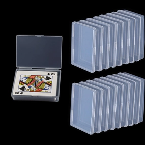 Playing Card Case 24PCS Card Deck Box Plastic Empty Gaming Card Holder Case, Internal Size is 3.6X2.6X0.8 Inch, Suitable for 3.5X2.5 Inch Poker Card(NO Cards)
