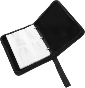 Pocket Card Binder with Zipper Closure Compact Card Collection Folder Sleek Pu Design Ample Storage Easy to Clean Album Holder